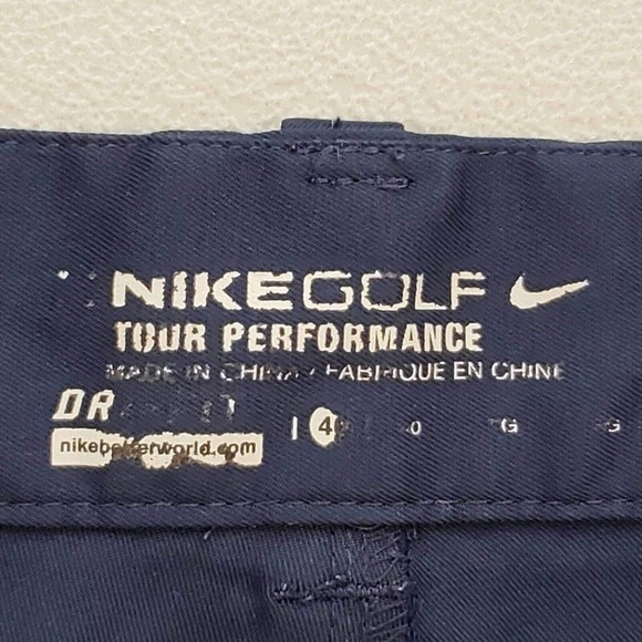 Nike Golf Tech Men’s 40 Dri-Fit 9” Shorts Blue Flat Front Modern Stretch - Picture 4 of 11